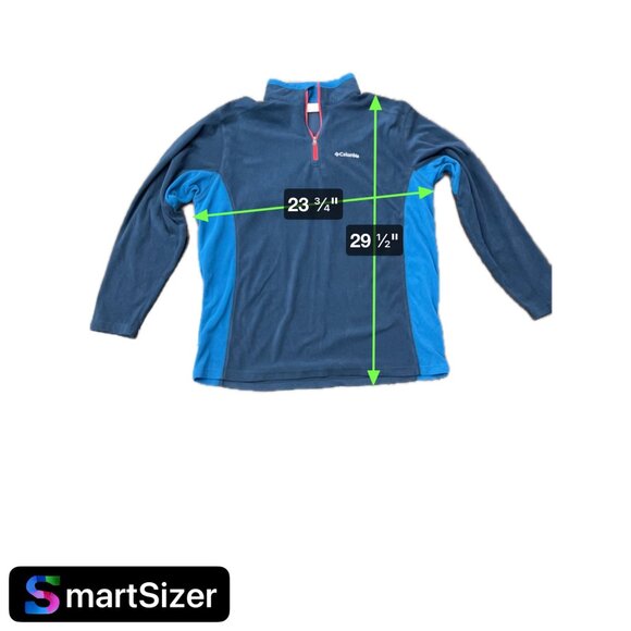 Columbia Mens Navy Blue Fleece Pullover Half-Zip Jacket Sz XL - Picture 8 of 8